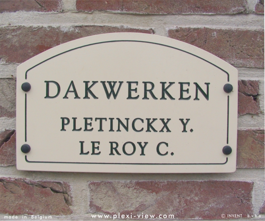 Plaque professionnelle Cottage 020