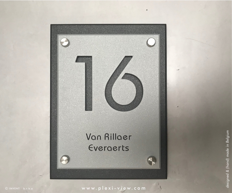 Huisnummer Aluminium USMV anti-graffiti Huisnummer Aluminium USMV anti-graffiti