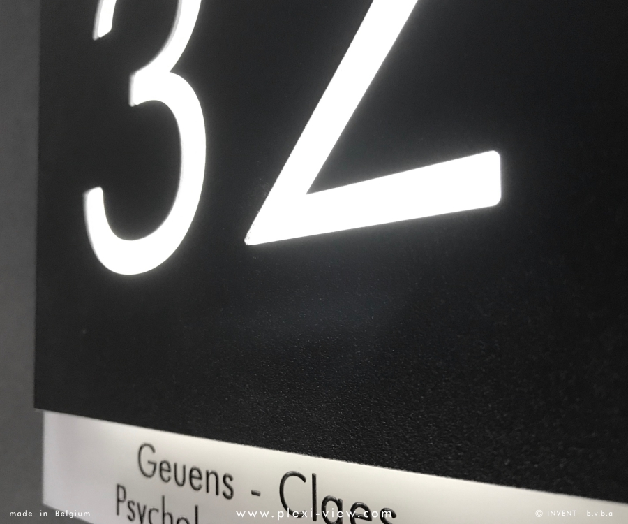 Huisnummer led MINIMALIST Nr Nm