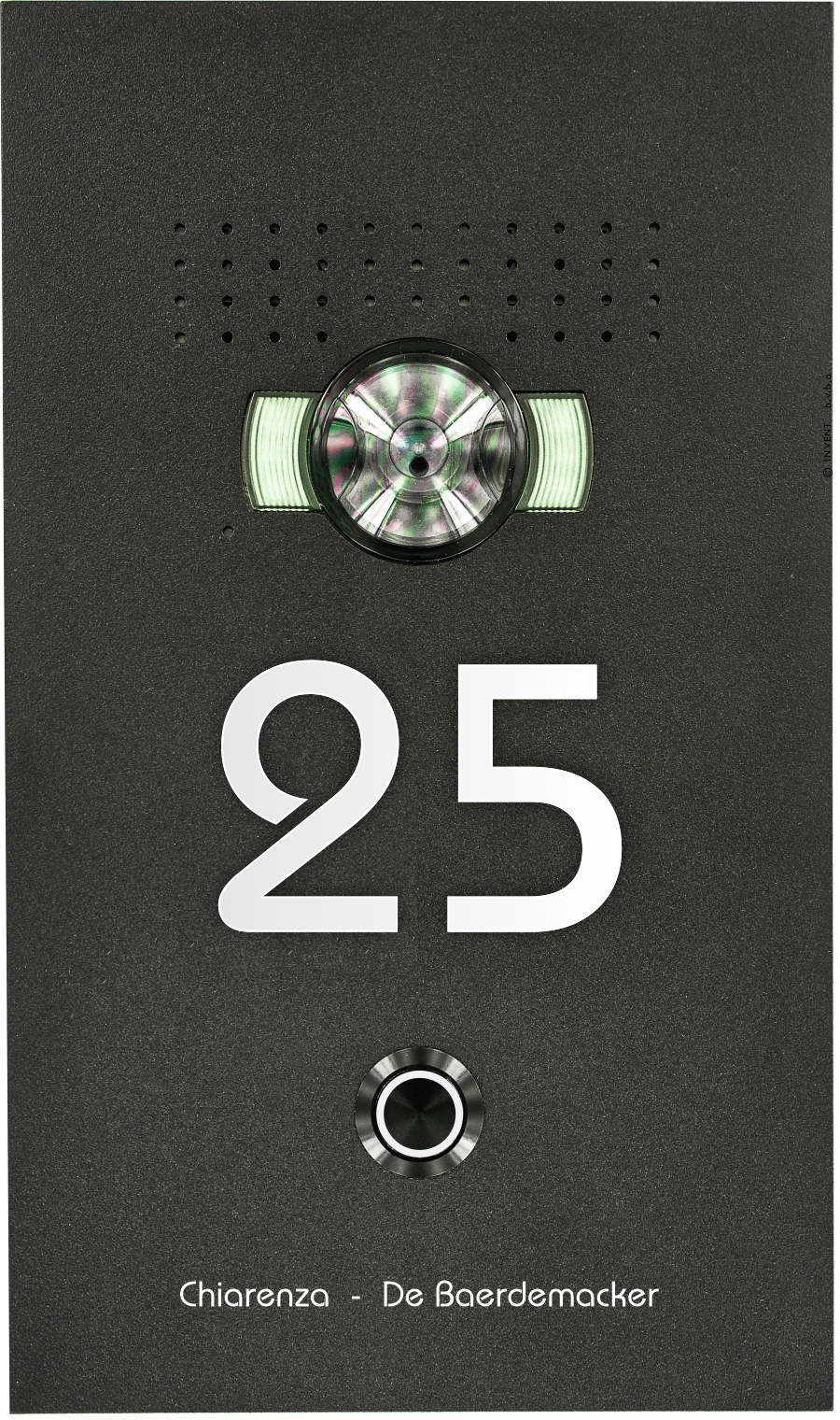 SFERA LUNA PURE Videocitofono con numero civico/nome – Design di alta gamma per Bticino