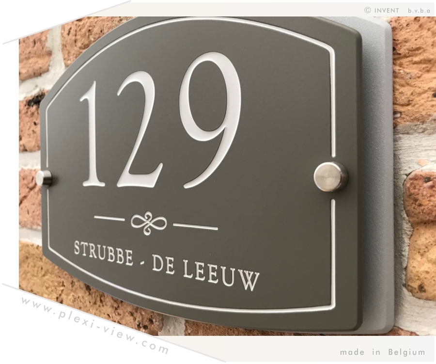 House number, nameplate Cottage COUNTRY WITH REAL-TIME EDITOR