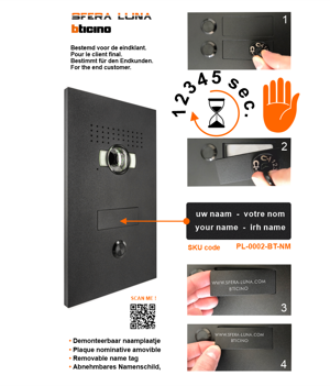 SFERA LUNA1 Push-Button Video Intercom System – High-End Bticino