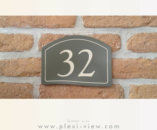 HOUSE SIGN DUO STYLE NUMBER
