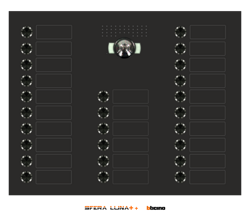 SFERA LUNA+ 17-> 26 Call Buttons ┃ Audio/Video door entry system Bticino