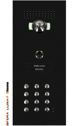 vidéo-parlophonie BTICINO SFERA LUNA+1 clavier à code haut de gamme (350030)