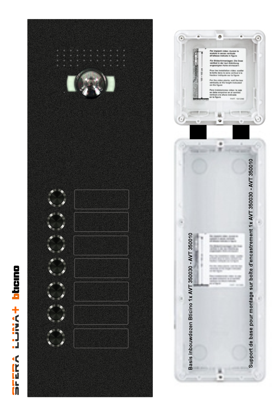 SFERA LUNA+7 Push-button Video Intercom System – High-End Bticino