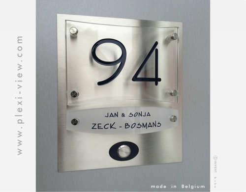 Huisnummer deurbel design met naam dcc Huisnummer deurbel design met naam dcc