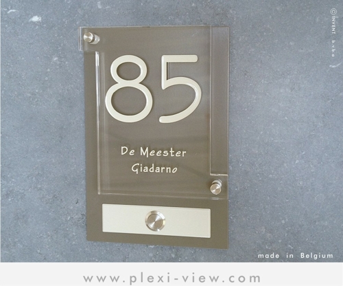 NUMERO DE MAISON sonnette design avec nom BLOCK NUMERO DE MAISON sonnette design avec nom BLOCK