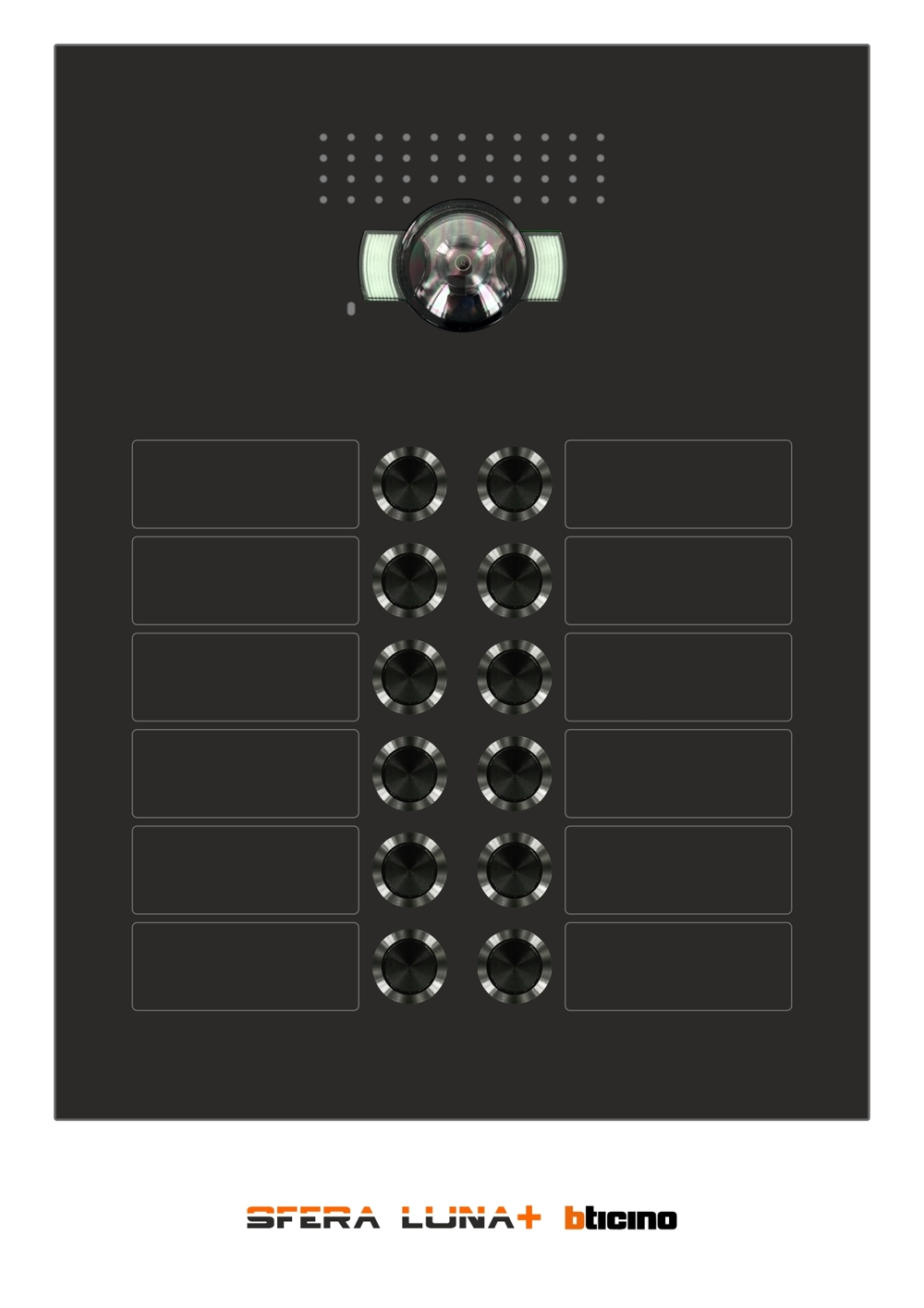 SFERA LUNA BOX 12 boutons de sonnette pour vidéo-parlophonie Bticino