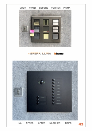 SFERA LUNA 10 → 16 Call buttons ┃ DOOR STATION VIDEO INTERCOM Bticino (3500030+3500030)
