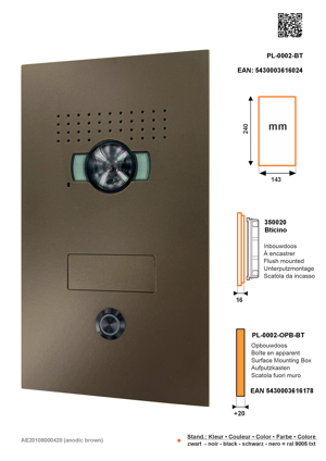 SFERA LUNA1 Push-Button Video Intercom System – High-End Bticino