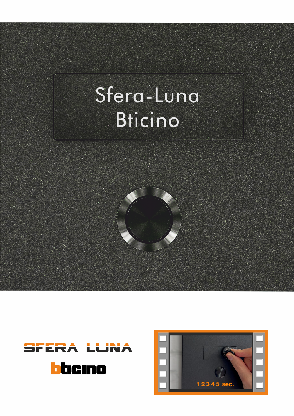Lasered Name tag for SFERA LUNA Bticino
