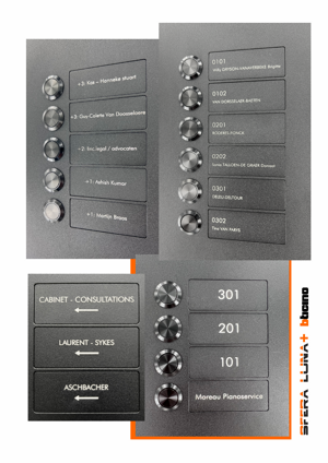 SFERA LUNA+4 Push buttons DOOR STATION VIDEO INTERCOM Bticino