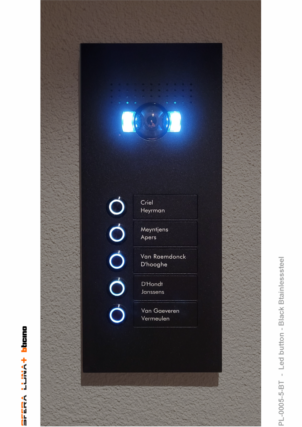 SFERA LUNA+5 Push-button Video Intercom System – High-End Bticino