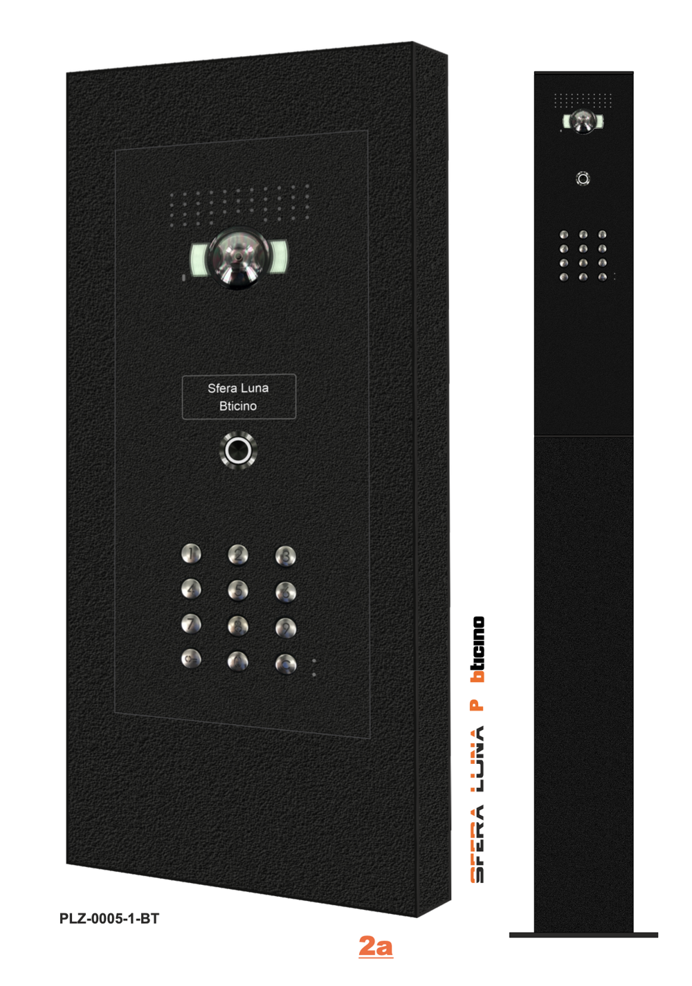 Colonne de communication vidéophone Sfera Luna et clavier à code - haut de gamme - ENCASTREMENT COMPOSANTS BTICINO Colonne de communication vidéophone Sfera Luna et clavier à code - haut de gamme - ENCASTREMENT COMPOSANTS BTICINO