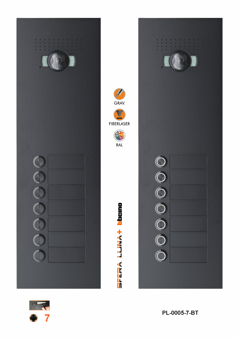 SFERA LUNA+7 Push-button Video Intercom System – High-End Bticino