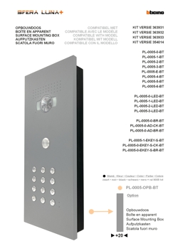 OPBOUWDOOS | SFERA LUNA | 3 MODULES | BTICINO