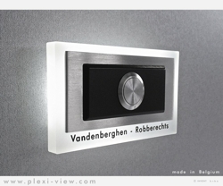 Deurbel Led Design Rechthoekig Naam, ART