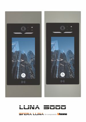 Façade LUNA 5000 Premium (pour le module tactile Bticino 354000)