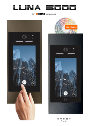 LUNA 5000 Pannello Frontale Premium (per modulo touch Bticino 354000)