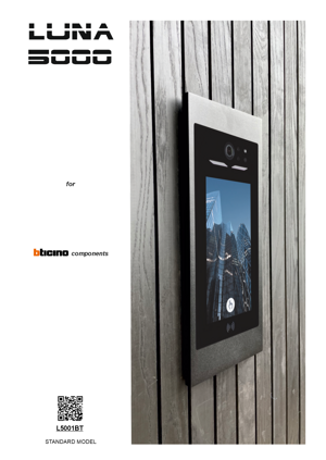 LUNA 5000 Premium Frontpaneel (voor Bticino 354000 Touchmodule)