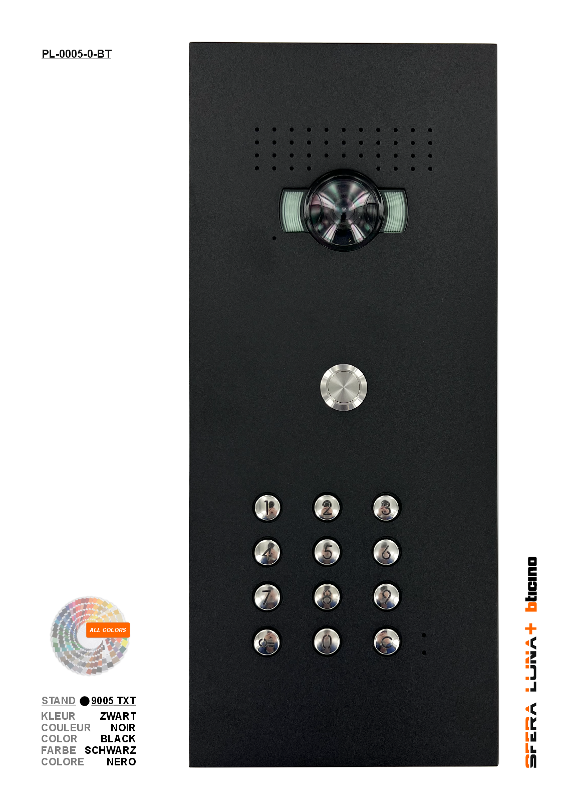 SFERA  LUNA+ Keypad Video Parlofonie High-End Bticino