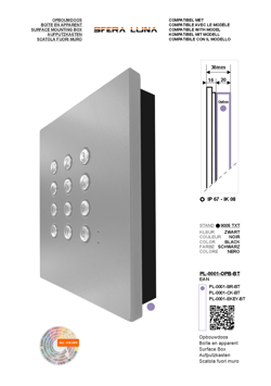 Boîte en apparent SFERA LUNA 1 MODULES