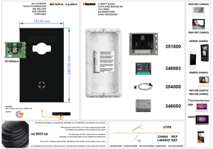 Video Parlofonie haut-de-gamme Bticino LUNA  PURE