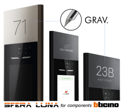 Engraved cover plate for BTicino Linea 5000