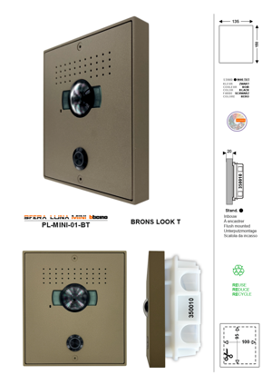 Video: High-end Bticino SFERA LUNA MINI 01 intercom front panel