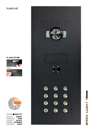 SFERA LUNA+1 Druckknopf-Codetastatur Video-Sprechanlage High-End Bticino