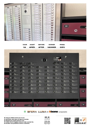 Formulaire sur mesure ┃ Panneaux Sfera Luna pour vidéophonie BTicino