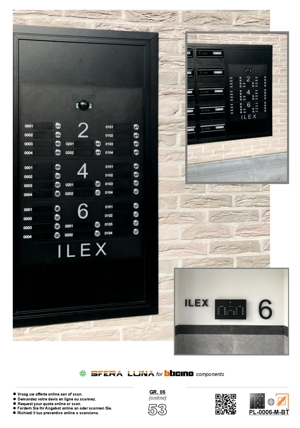 Formulaire sur mesure ┃ Panneaux Sfera Luna pour vidéophonie BTicino