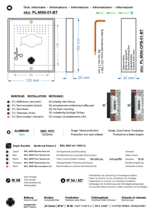 BTICINO SFERA LUNA MINI 01 HIGH-END-VIDEO-SPRECHANLAGEN 