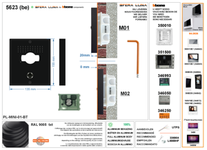 Video: High-end Bticino SFERA LUNA MINI 01 intercom front panel