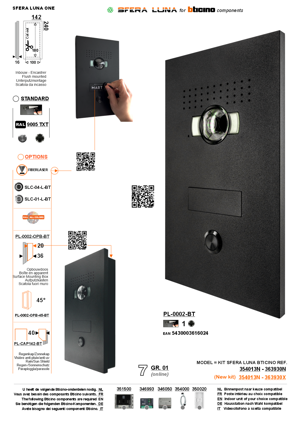 SFERA LUNA1 Push-Button Video Intercom System – High-End Bticino