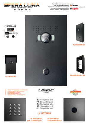 Vidéo Interphone haut de gamme Bticino LUNA PURE