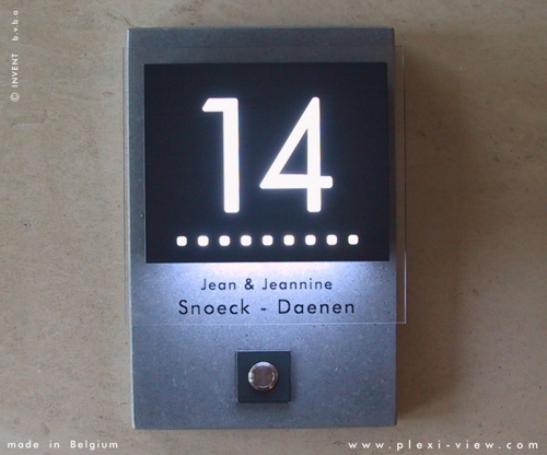 Huisnummer led Deurbel UC Natuursteen Huisnummer led Deurbel UC Natuursteen