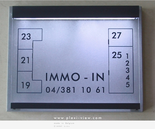 Business Sign LED with natural stone LumiCity 01-38x30 Business Sign LED with natural stone LumiCity 01-38x30