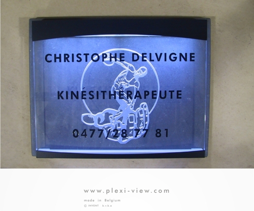Business Sign LED with natural stone LumiCity 03-38x30 Business Sign LED with natural stone LumiCity 03-38x30