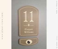 HOUSE SIGN COTTAGE & DOORBELL VERTI