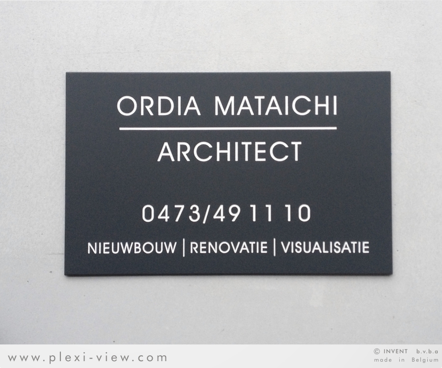 PLAQUE PROFESSIONNELLE DESIGN apuré, Alum ANTI GRAFFITI 01 PLAQUE PROFESSIONNELLE DESIGN apuré, Alum ANTI GRAFFITI 01