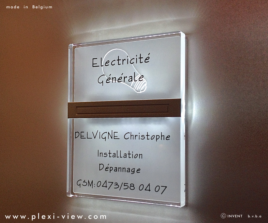 PLAQUE PROFESSIONNELLE LED LUMIBLOCK 01-20X25