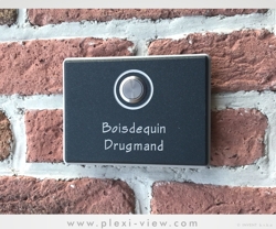 Doorbell nameplate ANTI GRAFFITI rectangle+