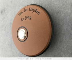 Doorbell nameplate ANTI GRAFFITI round