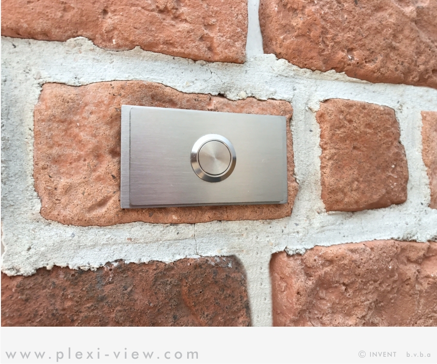 INOX-ALU DOORBELL ┃ BRUSHED DUO ┃ RECTANGULAR DESIGN