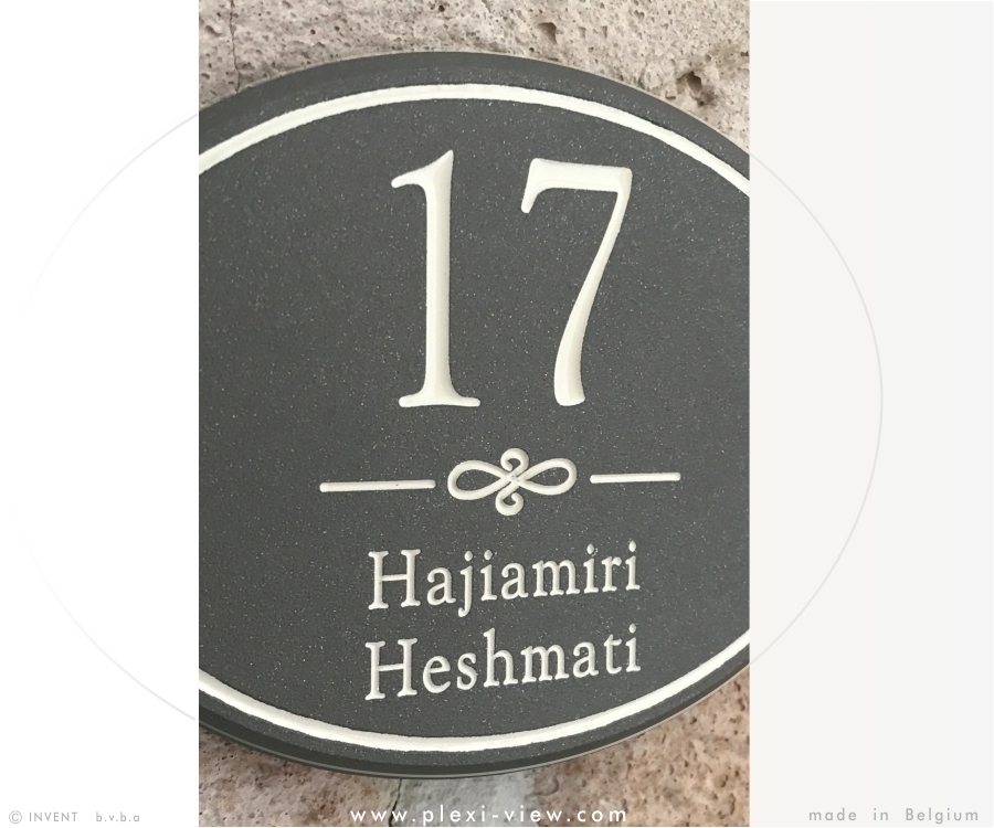 BRIEVENBUSPLAATJE OVALE