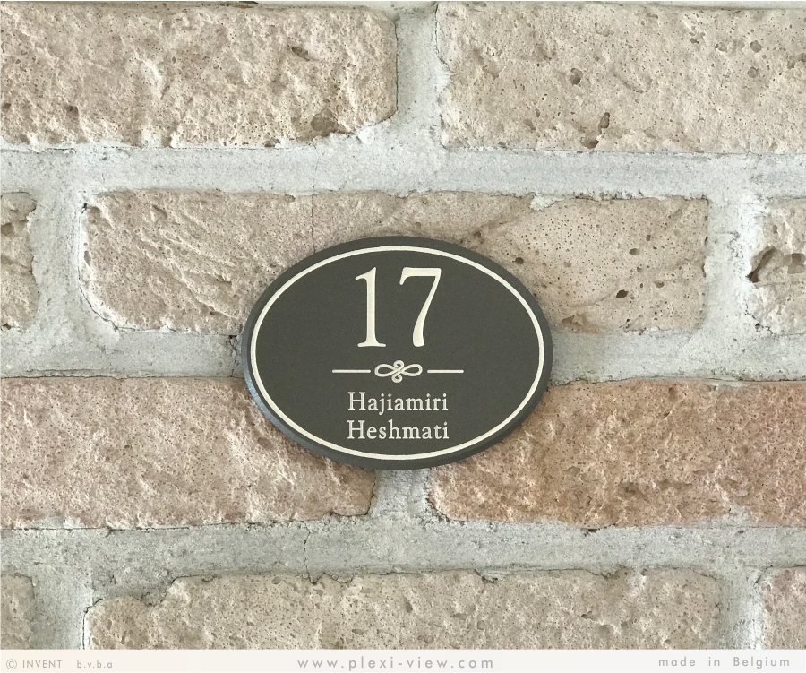 BRIEVENBUSPLAATJE OVALE MINI BRIEVENBUSPLAATJE OVALE MINI