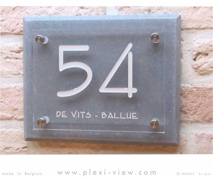 Numéro de maison pierre USMHS