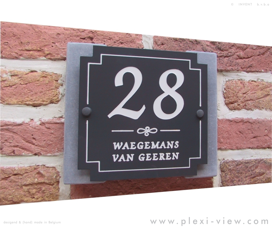 Robijn Slagschip Kostuums Huisnummer of naamplaat Cottage Quarti | Plexi-View: Huisnummer of  naamplaat Cottage Quarti
